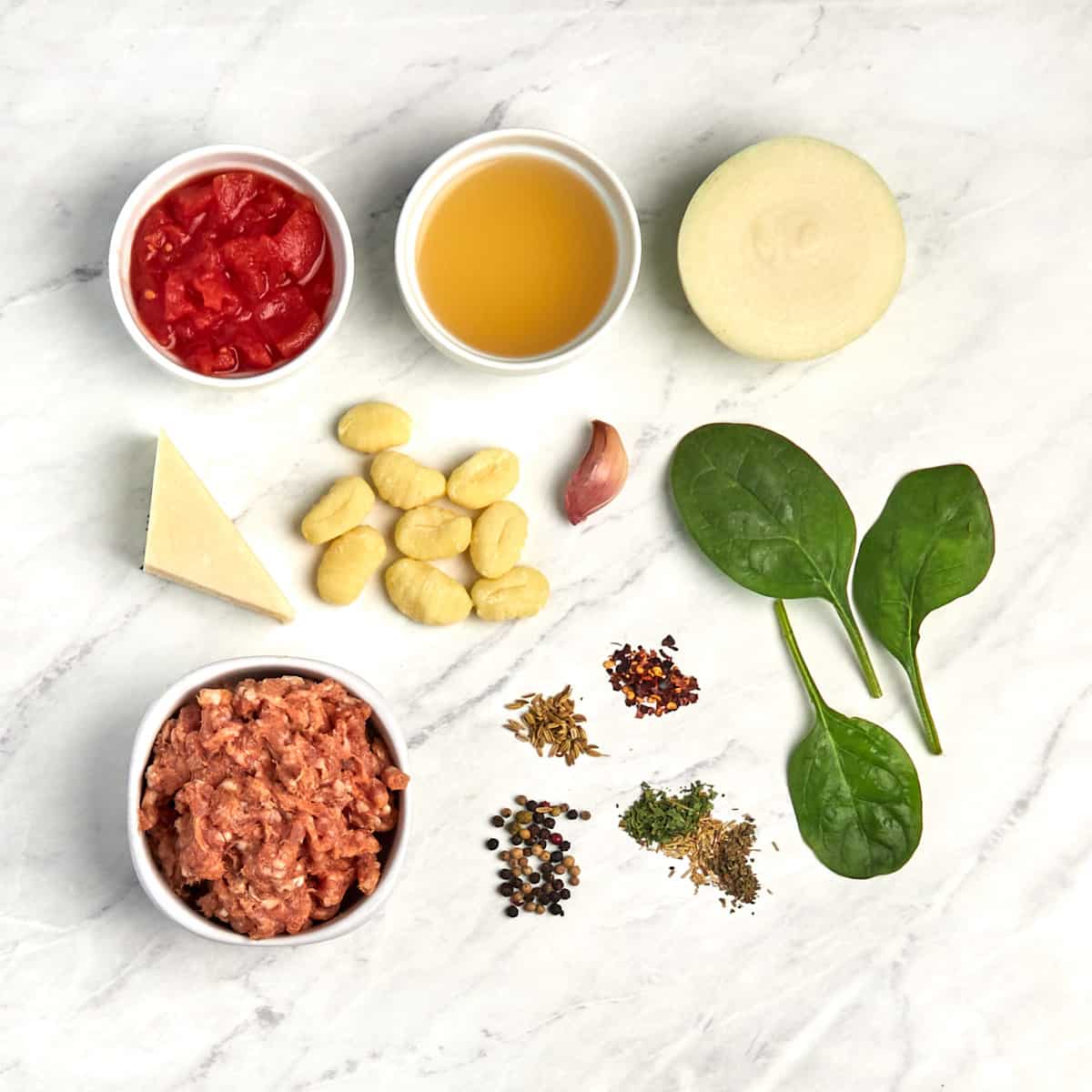 ingredients for italian sausage gnocchi soup