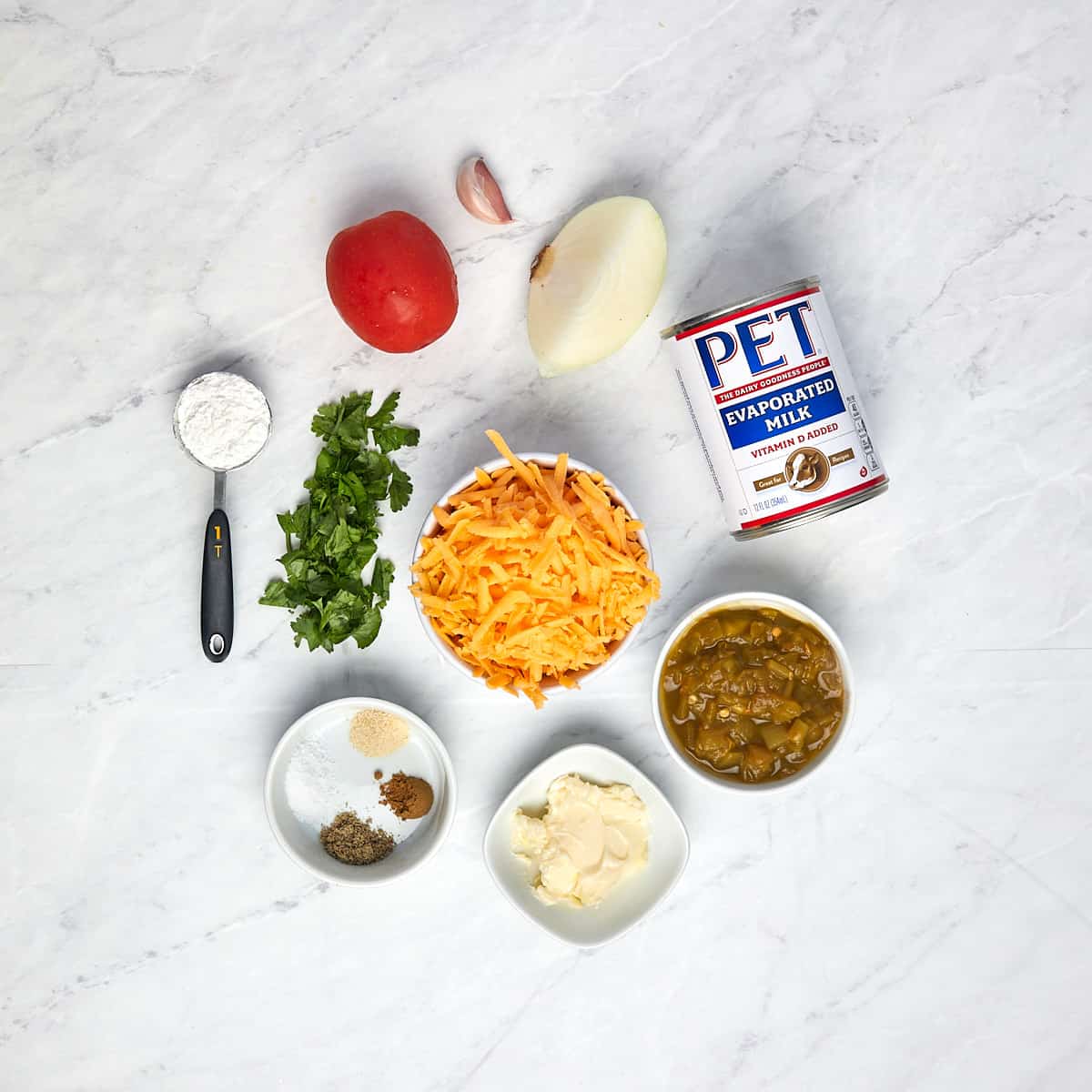 ingredients for tex-mex queso