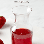 pinterest pin for strawberry simple syrup