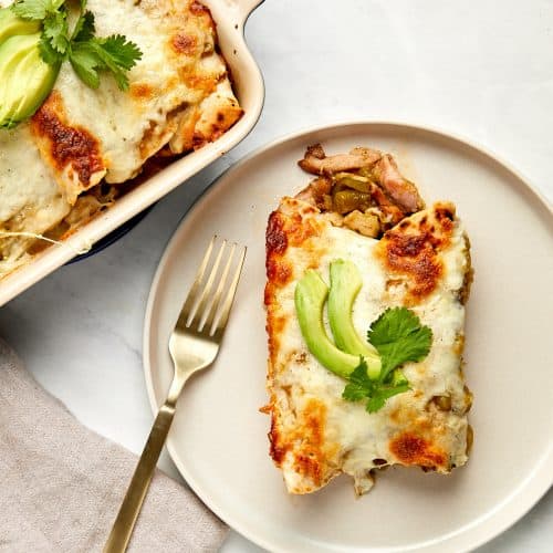 New Mexico Hatch Green Chile Chicken Enchiladas | Inspired Food ...