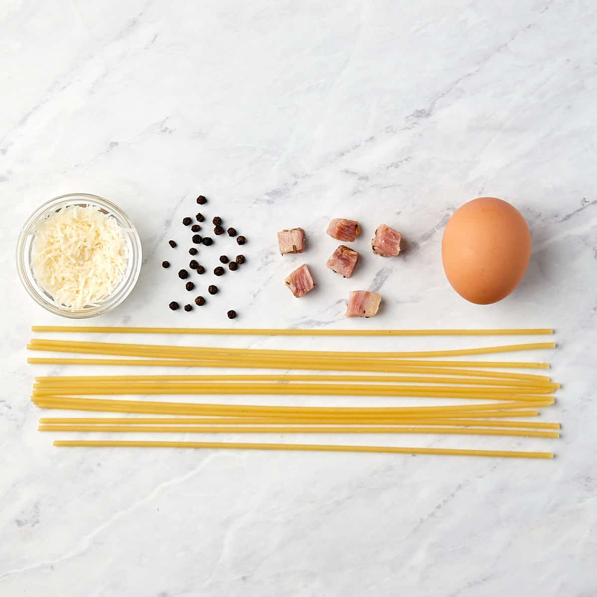ingredients for pasta carbonara