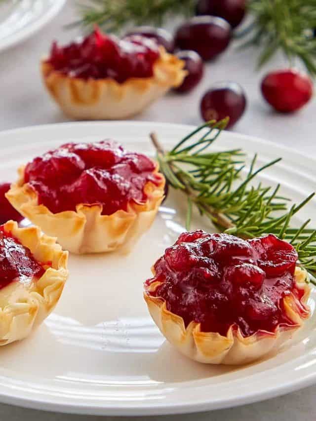 Cranberry Brie Tartlets (Mini-Tarts)