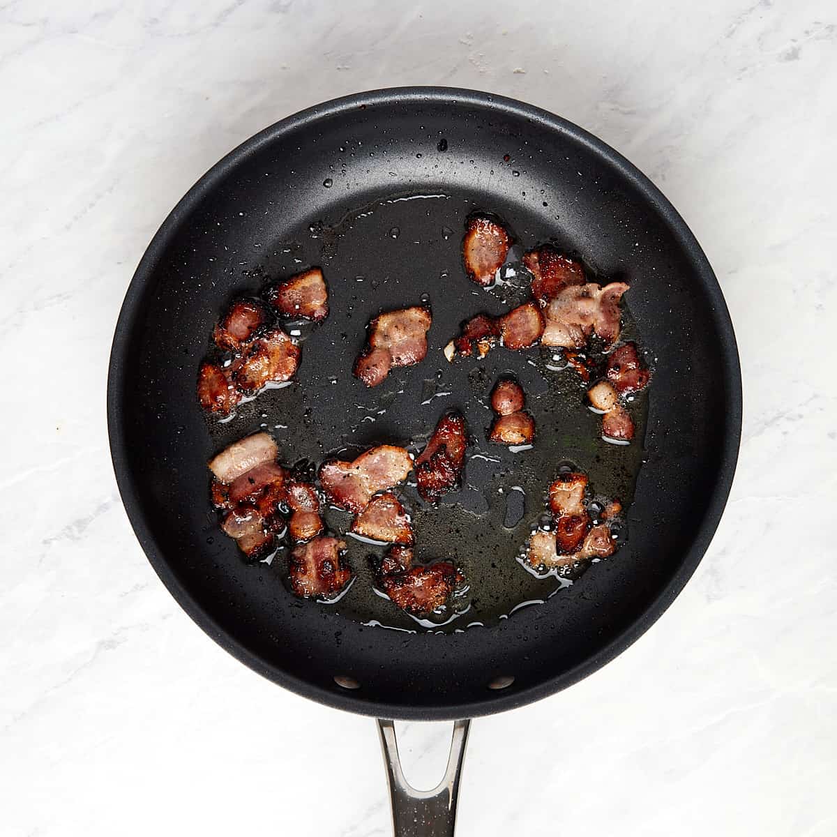 bacon in a skillet