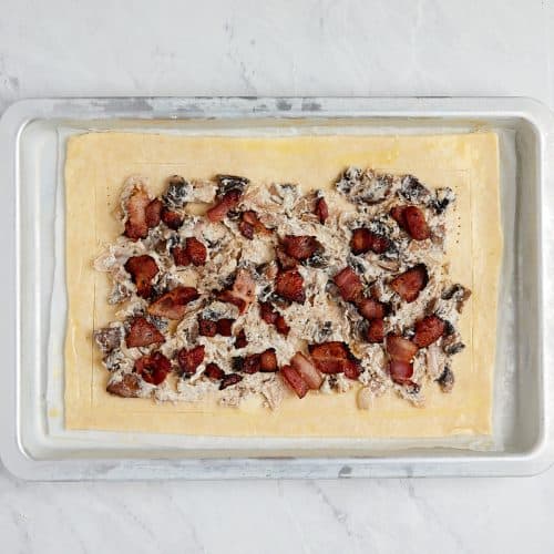 Puff Pastry Breakfast Tart with Bacon and Eggs | Casual Epicure