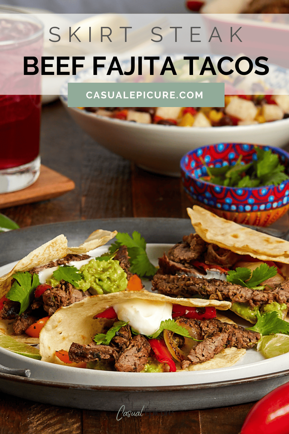 Mexican Coca-cola Marinated Beef Fajita Tacos 