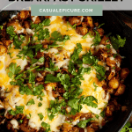 pinterest pin for mexican breakfast skillet.