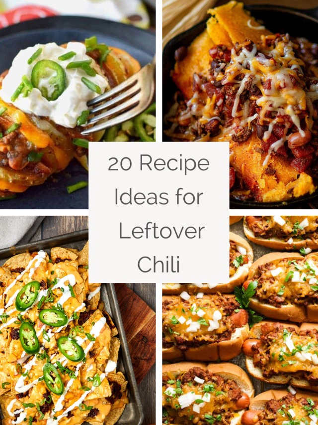 4 different recipes featuring leftover chili.
