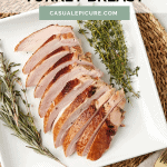 pinterest pin for grilled turkey breast.