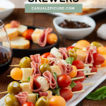 pinterest pin for charcuterie skewers.