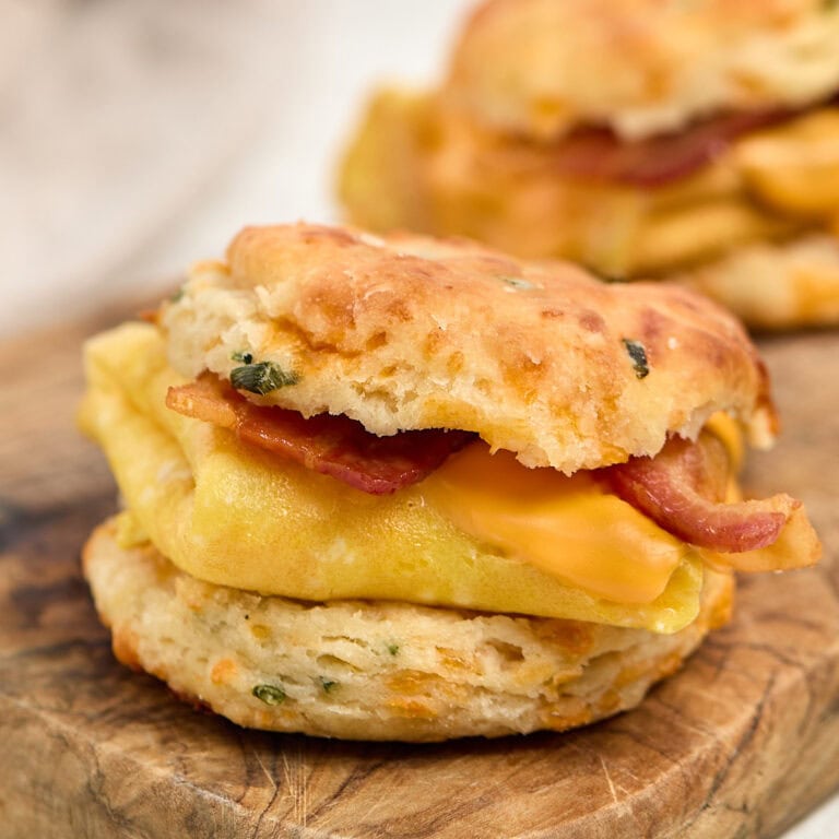 Bacon Egg and Cheese Biscuit Sandwich | Casual Epicure