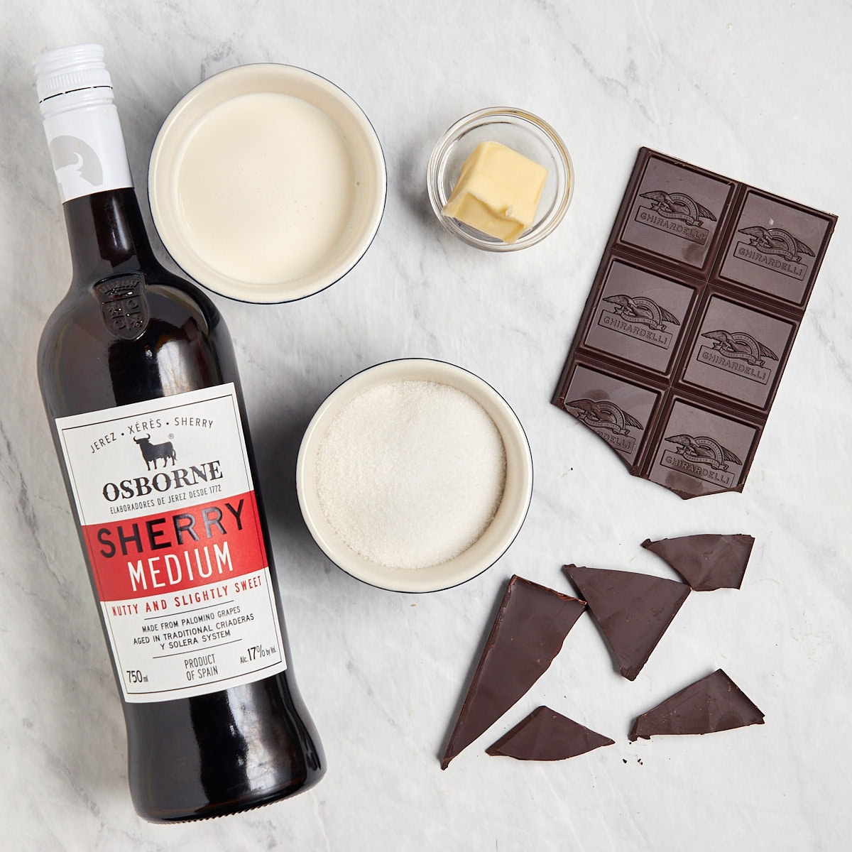 dark chocolate sauce ingredients.