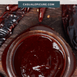 pinterest pin for homemade chili paste.
