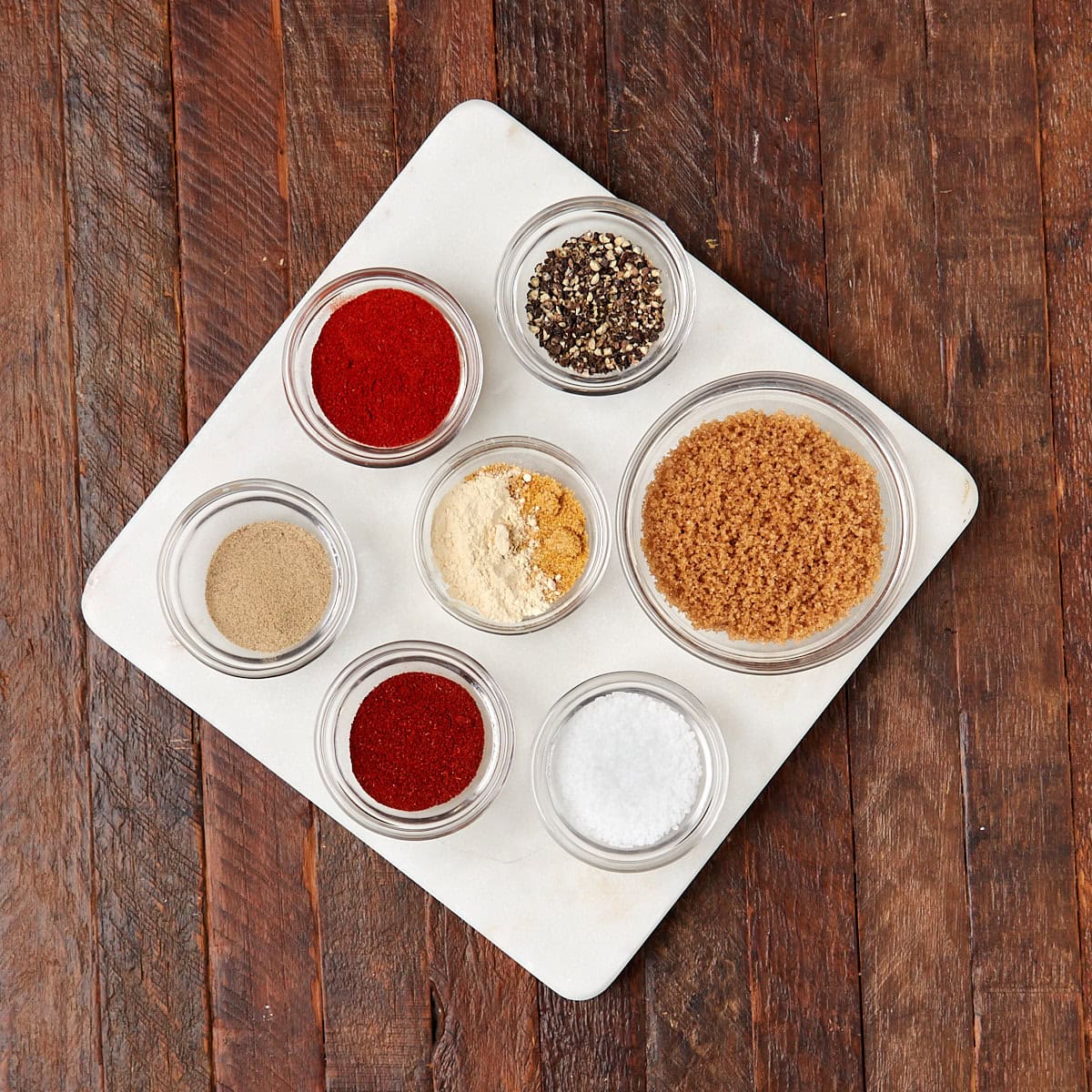 ingredients for BBQ Seasoning.