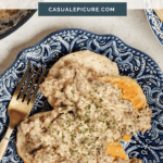 pinterest pin for southern sausage gravy.