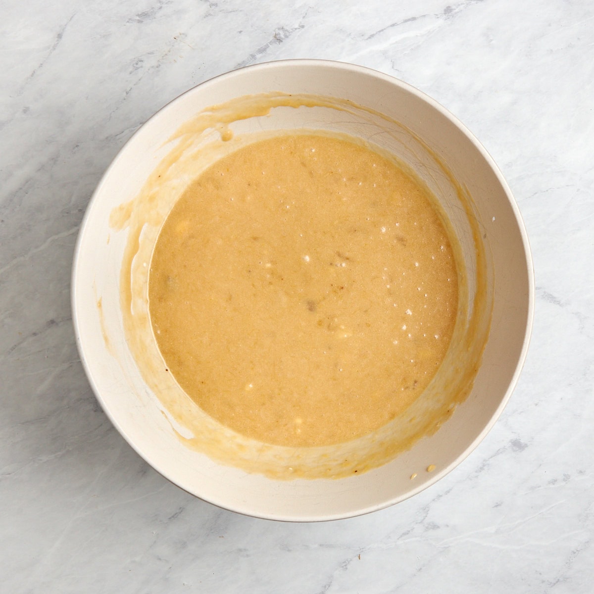 wet ingredients in a bowl.