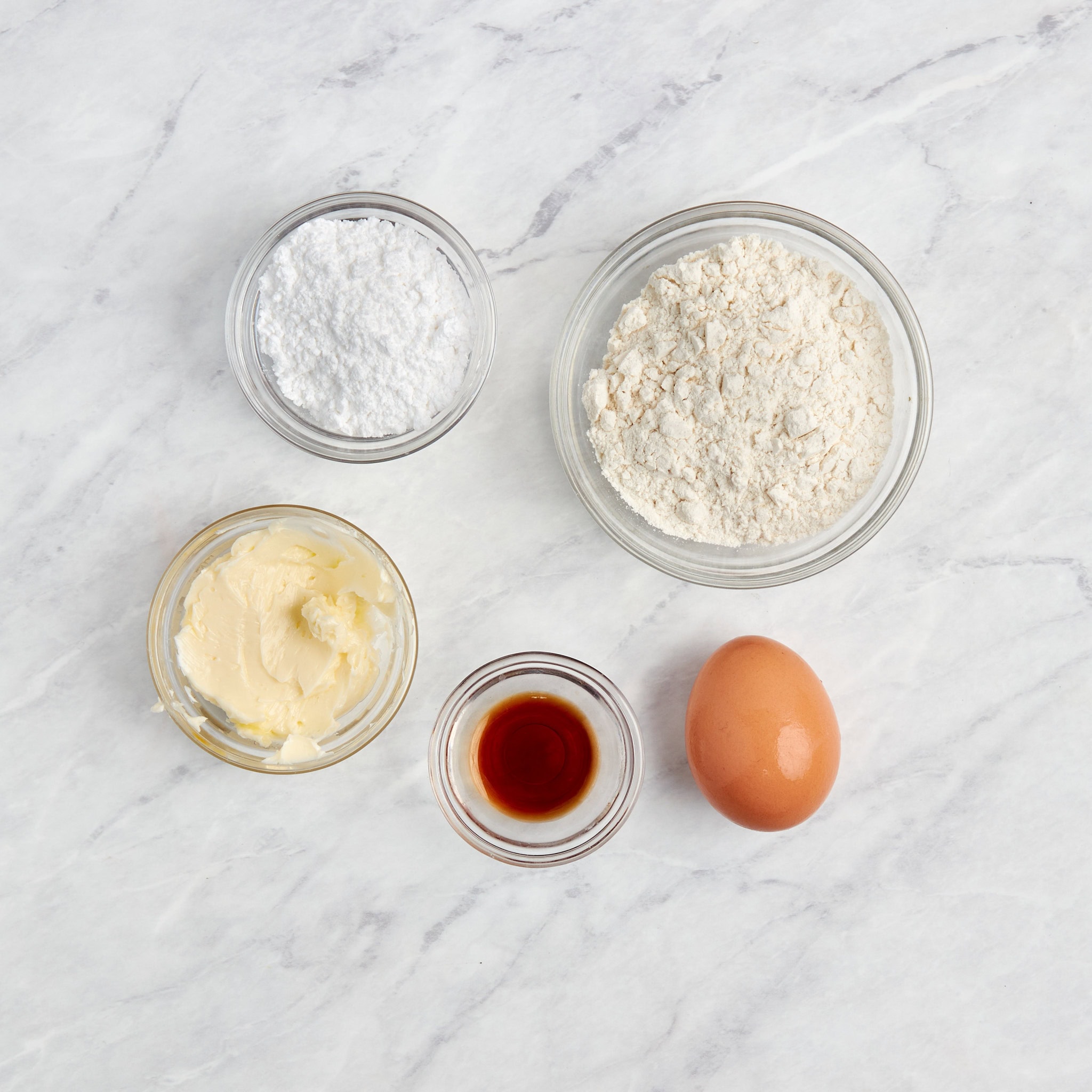 ingredients for tart crust.