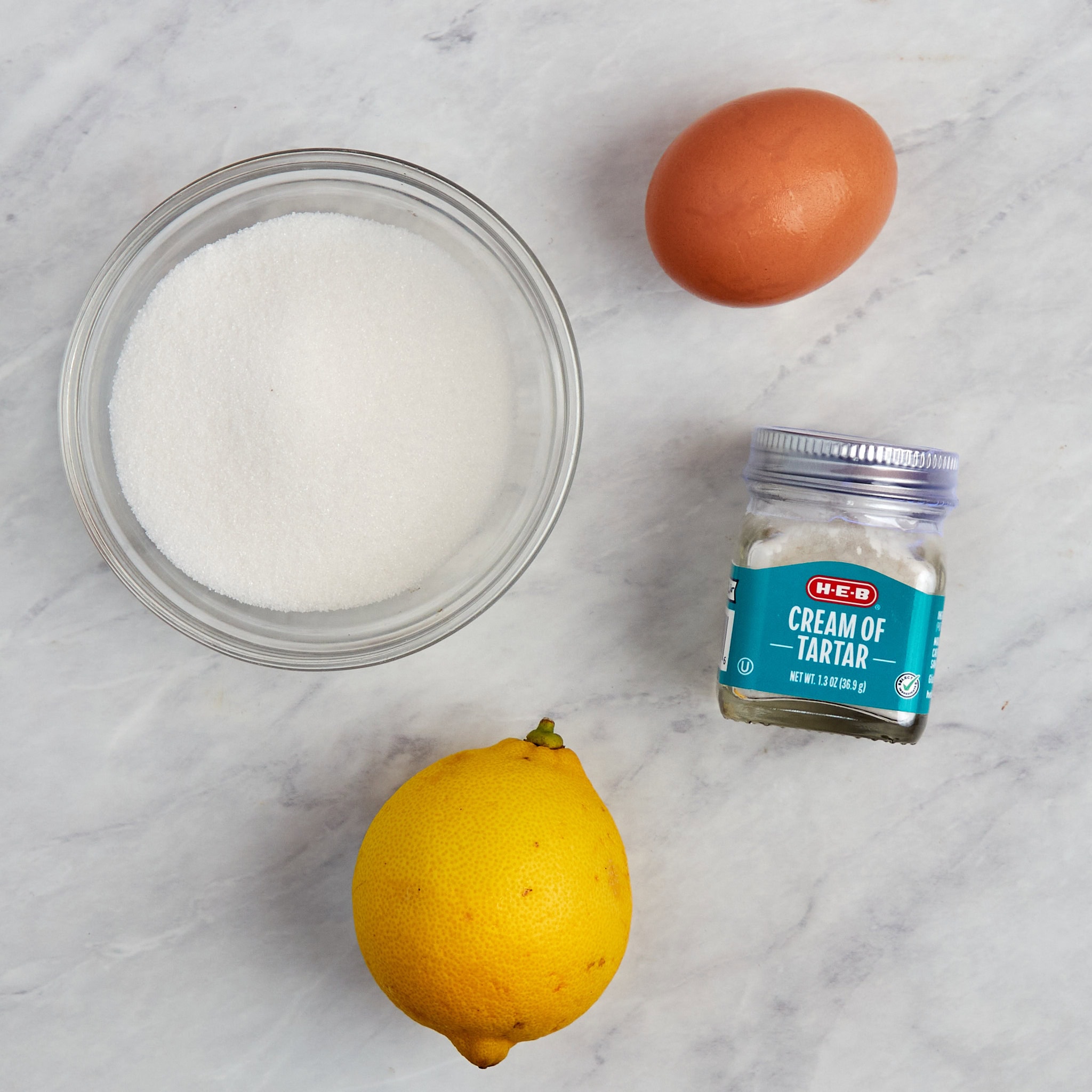 ingredients for italian meringue.