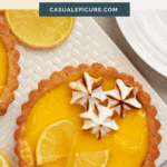 pinterest pin for lemon meringue tarts.