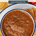 pinterest pin for salsa roja.