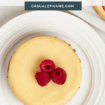pinterest pin for individual cheesecakes.