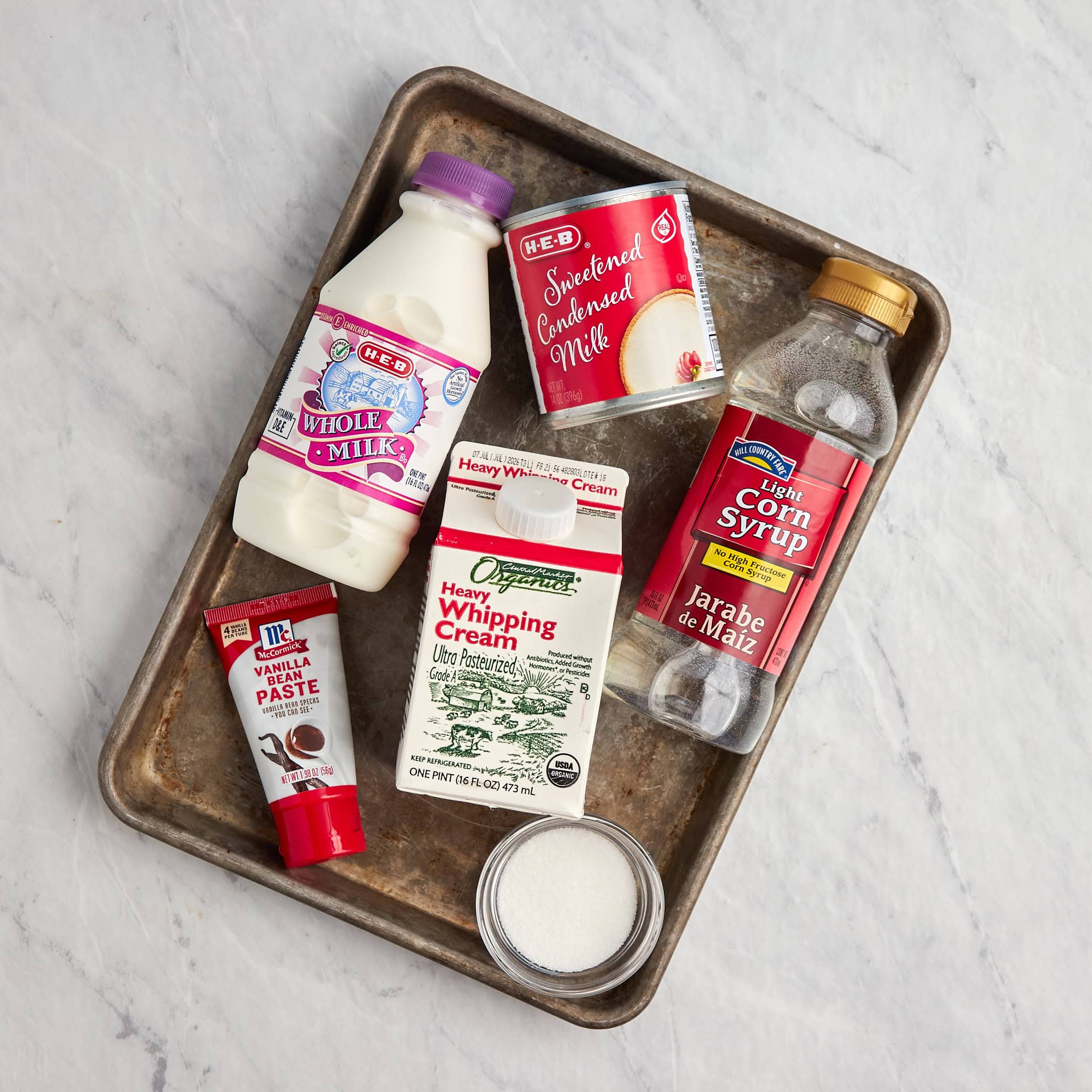 ingredients for no churn ice cream.