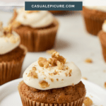 carrot cake muffin pinterest pin.