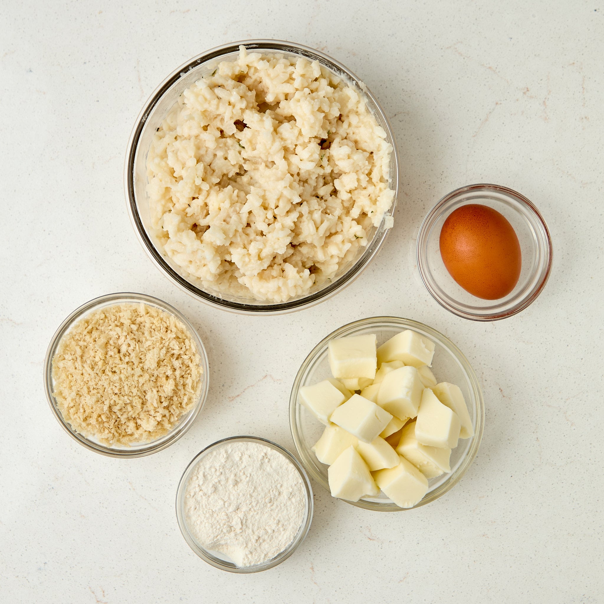 ingredients for arancini.