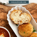 pinterest pin for arancini.